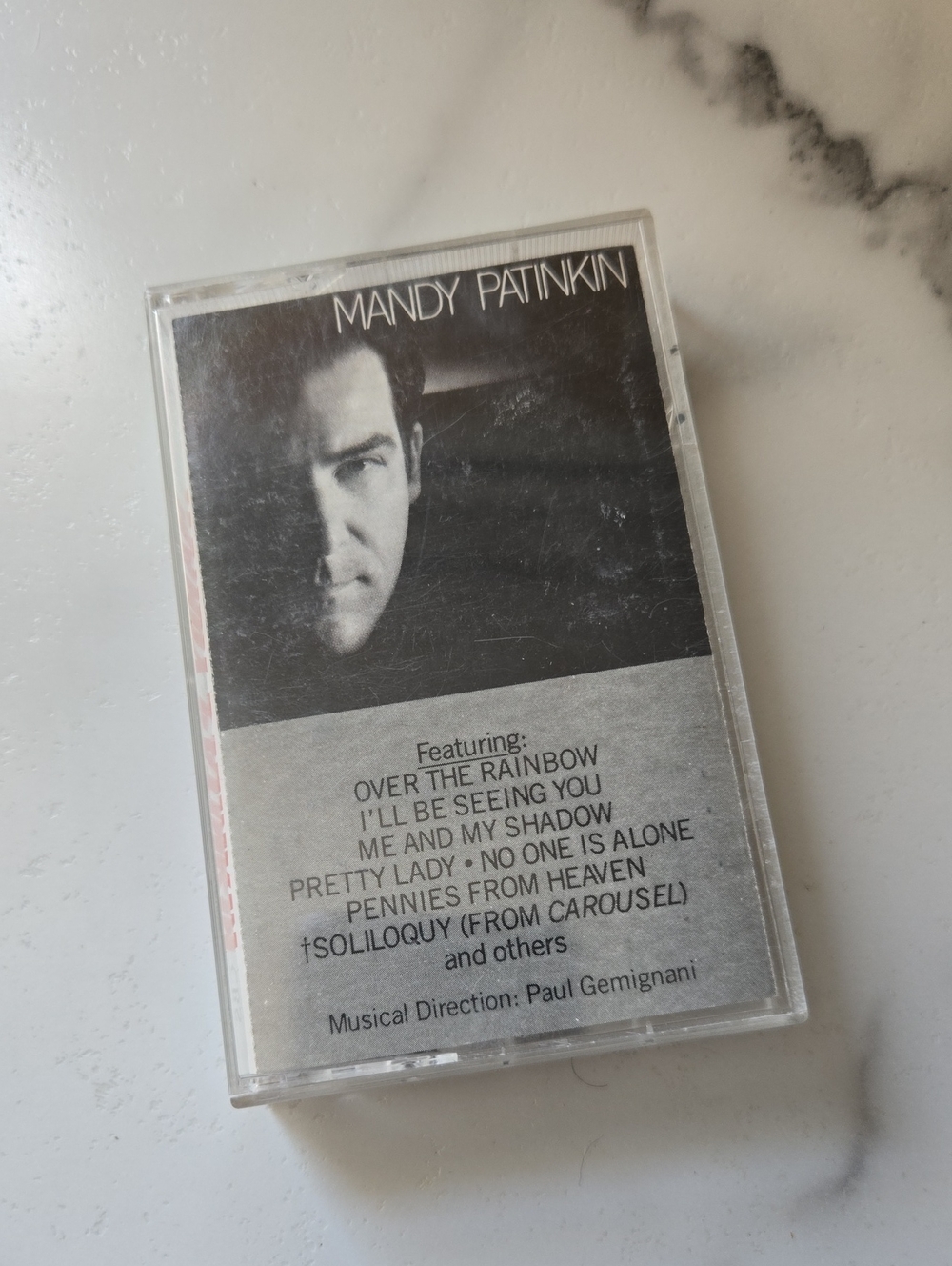 Vintage Mandy Patinkin Music Cassette - Black & Gray Cover